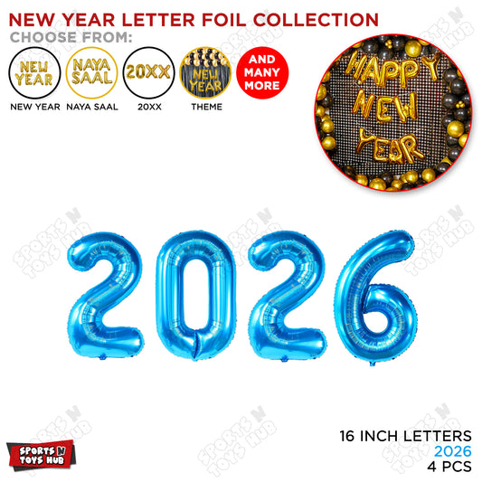 16 Inch - 2026 Foil Number For New Year Decoration