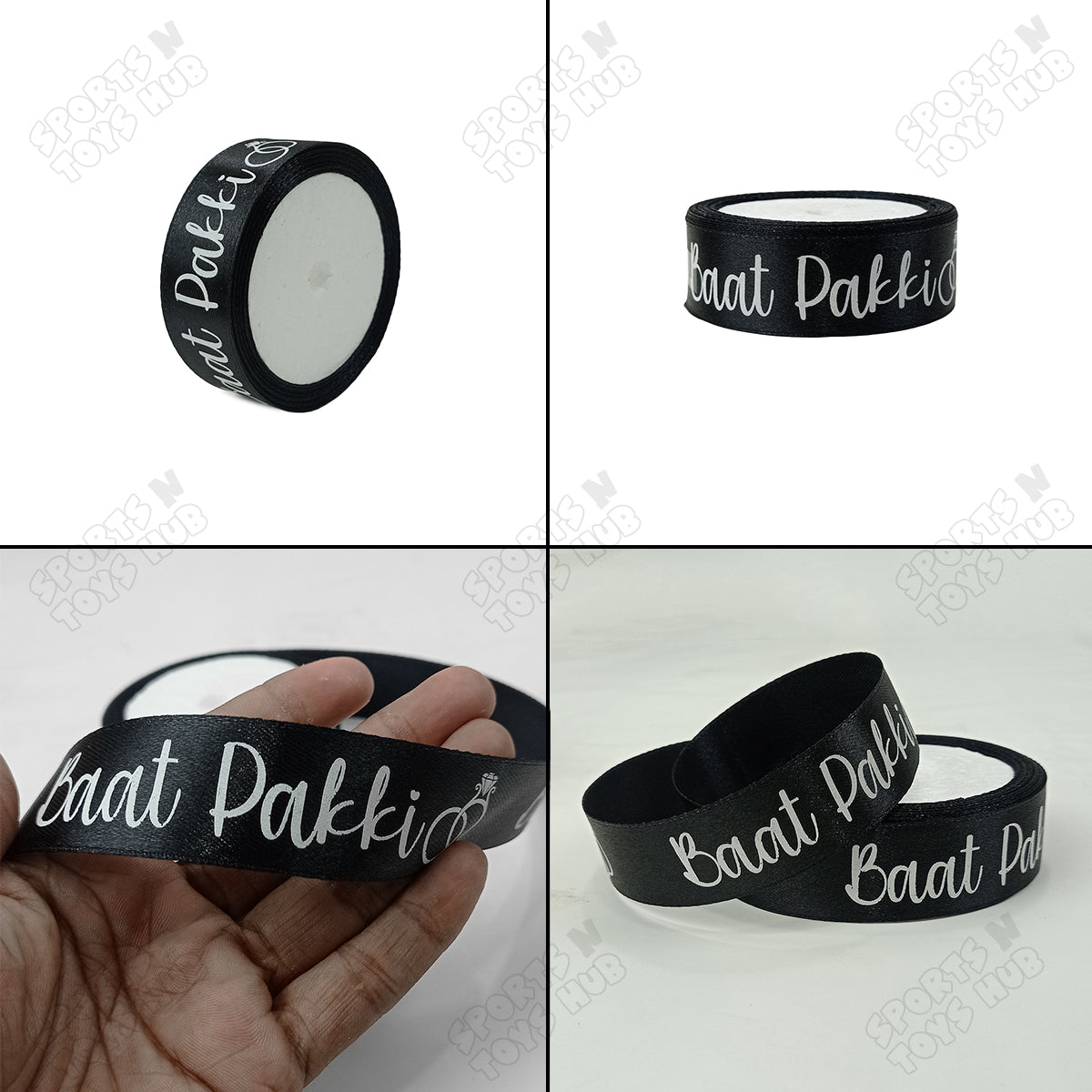 Baat Pakki Printed Ribbons - 1 Inch x 10 Yards