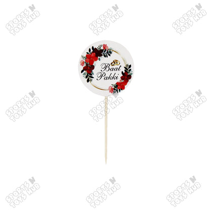 Baat Pakki Cup Cake & Sweet Toppers - Pack Of 12