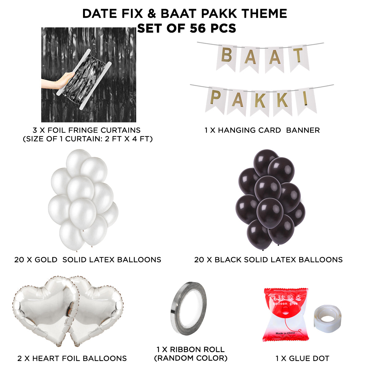 Baat Pakki Card Banner Theme - White