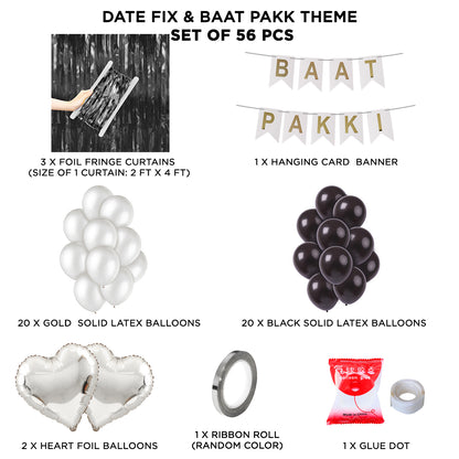 Baat Pakki Card Banner Theme - White