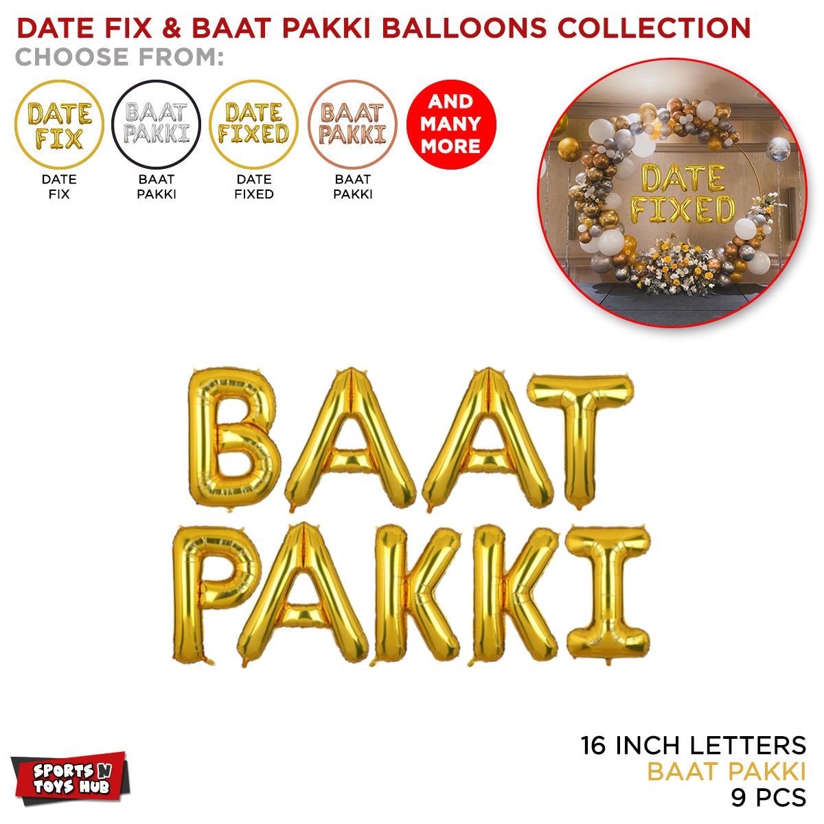 Baat Pakki Foil Letter Collection