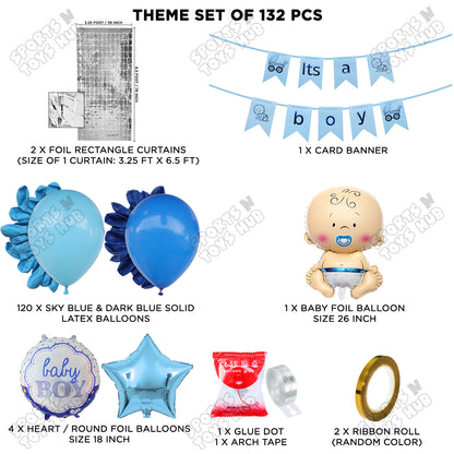 Its A Boy Card Banner Arch Theme - Pack Of 132