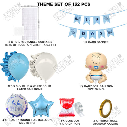 Its A Boy Card Banner Arch Theme - Pack Of 132