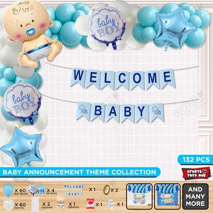 Welcome Baby Card Banner Arch Theme - Pack Of 132