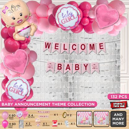 Welcome Baby Card Banner Arch Theme - Pack Of 132