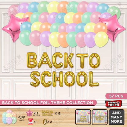 Back To School Foil Letters Theme Collection