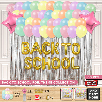 Back To School Foil Letters Theme Collection