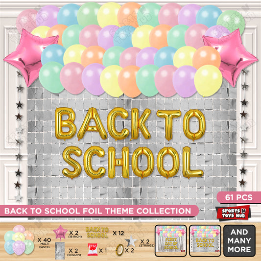 Back To School Foil Letters Theme Collection