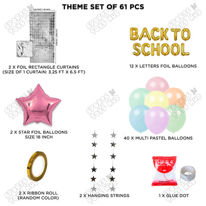 Back To School Foil Letters Theme Collection