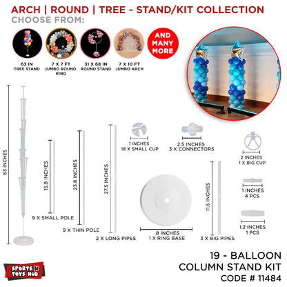19 Balloons Tree Stand Table Kit