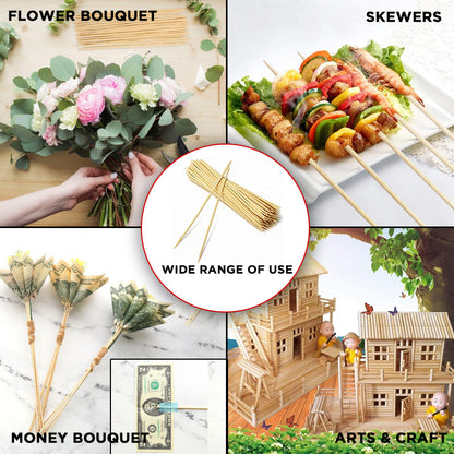 14 Inch Wooden Bamboo Sticks