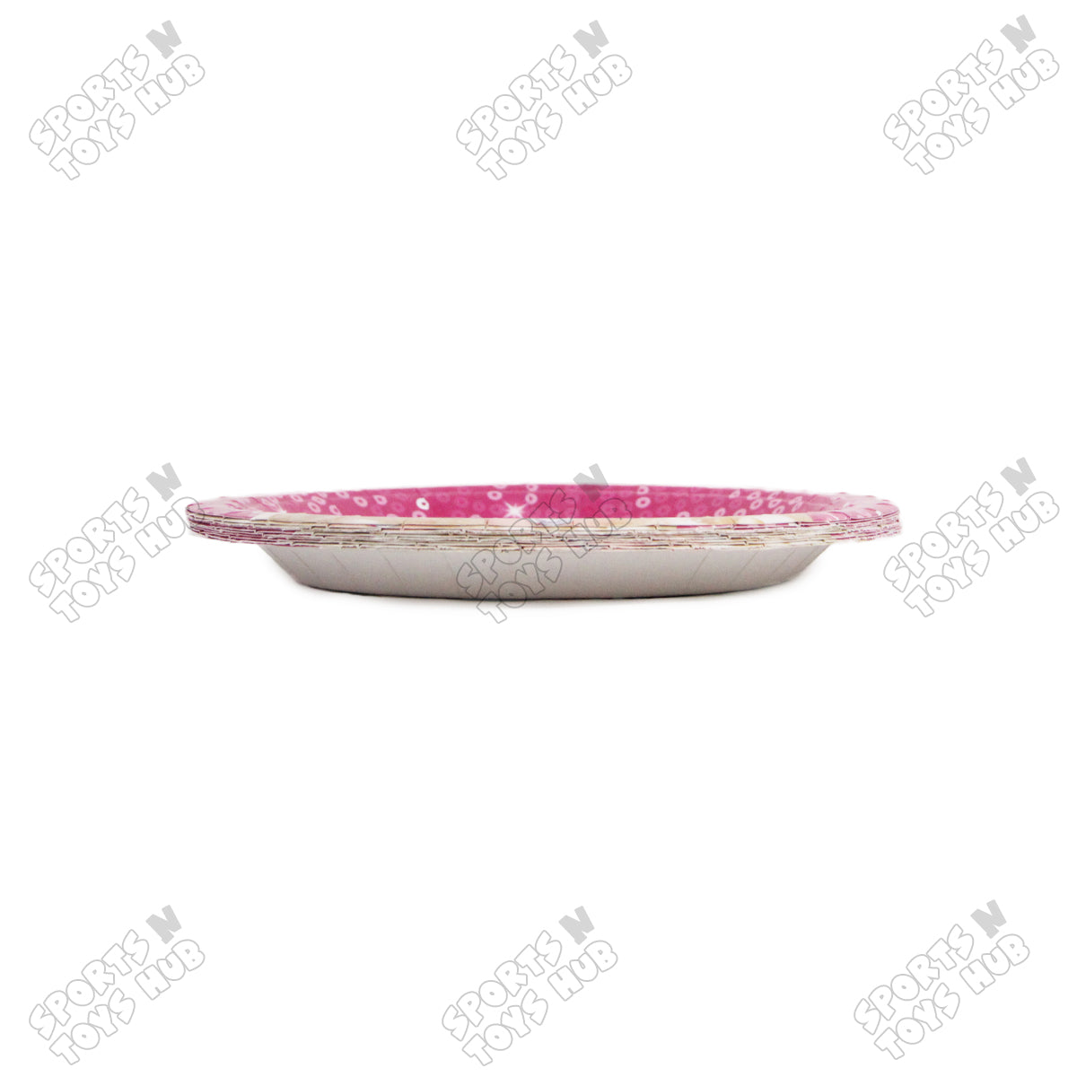 Printed Cartoon Character Barbie Disposable Plates - Pack Of 10
