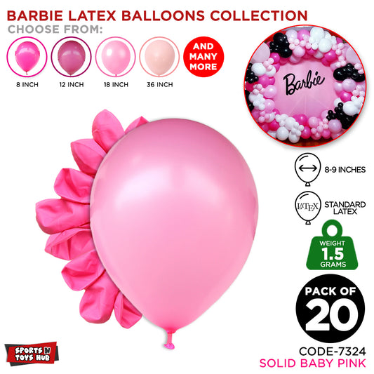 B-a-r-b-i-e Latex Balloons Collection