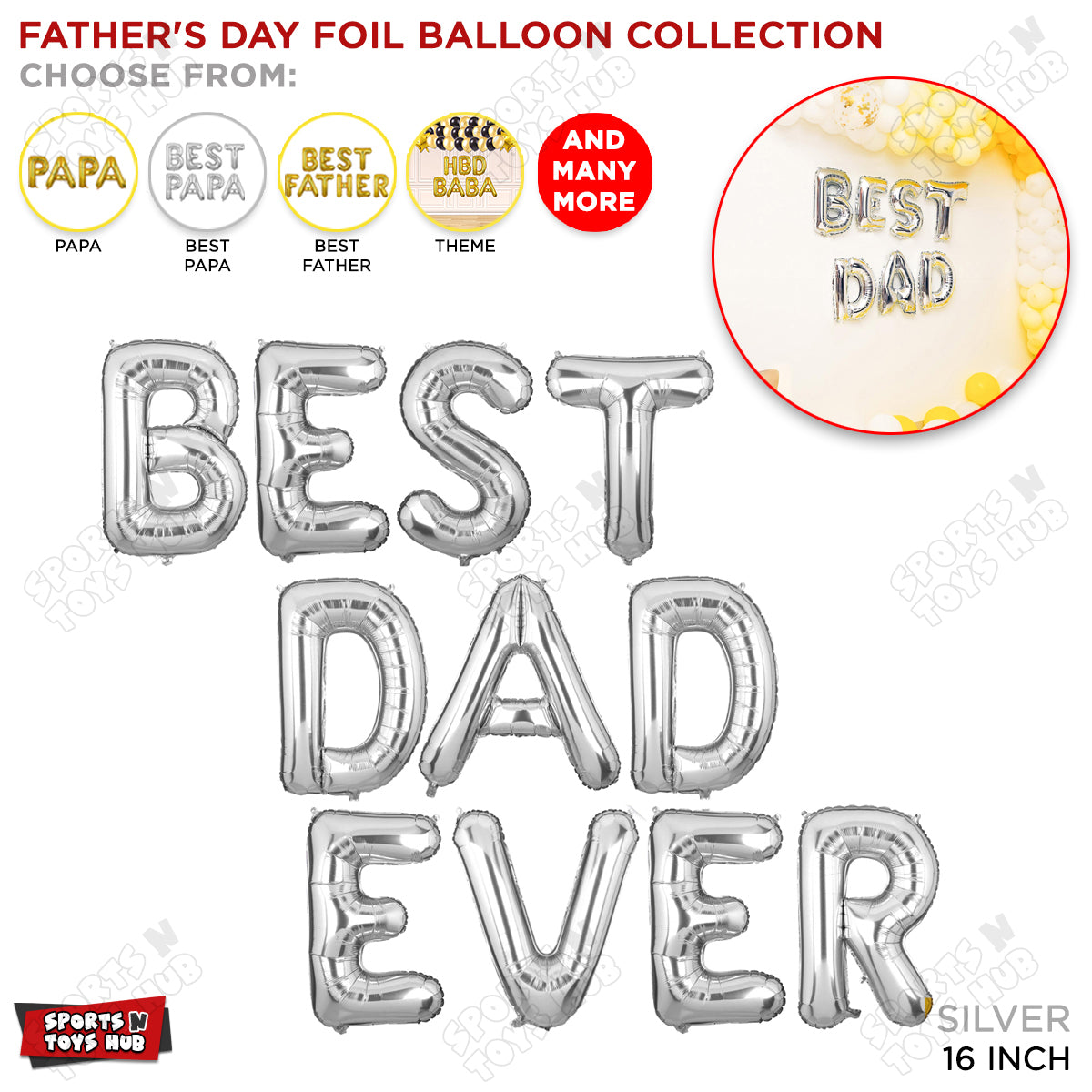 Best Dad Ever Foil Letter Collection