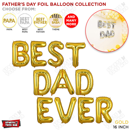 Best Dad Ever Foil Letter Collection