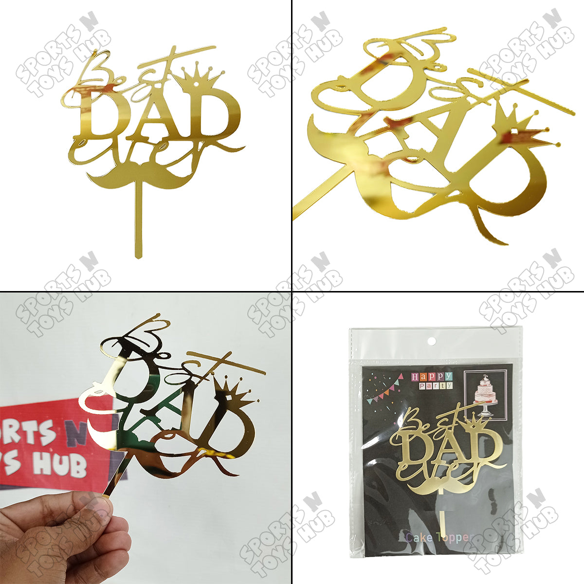 Best Dad Acrylic Cake Topper