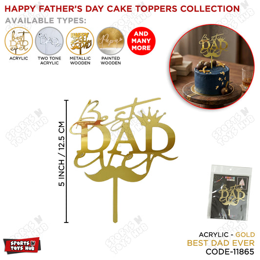 Best Dad Acrylic Cake Topper