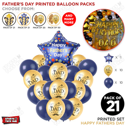 Best Dad Ever Printed Balloons With Fathers Day Foil Balloon Bouquet