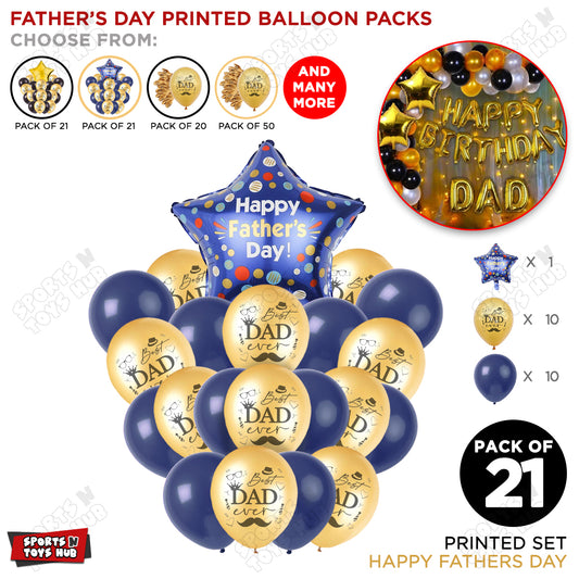 Best Dad Ever Printed Balloons With Fathers Day Foil Balloon Bouquet