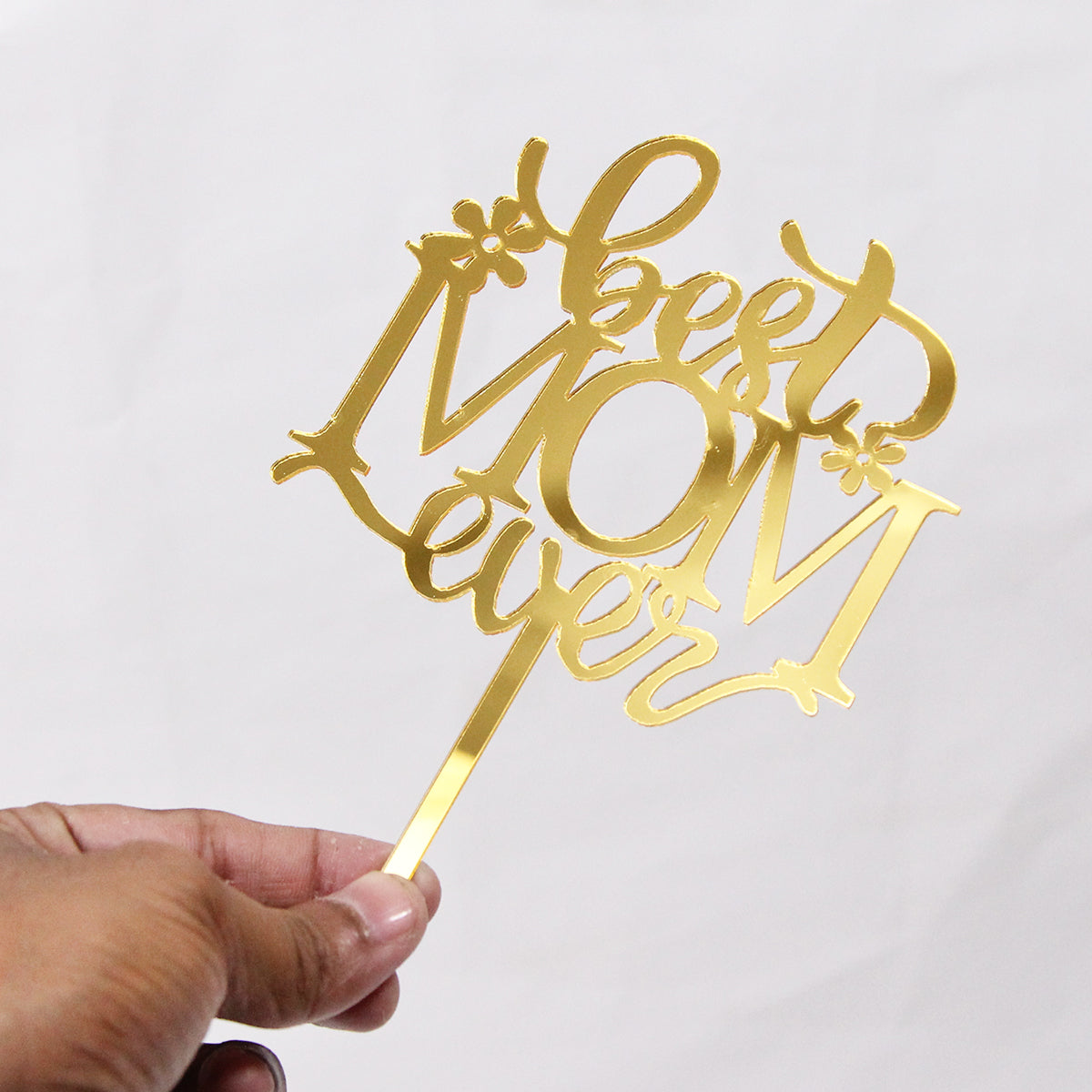 Best Mom Ever Acrylic Cake Topper