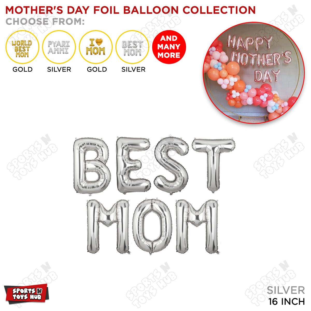Best Mom Foil Letter Collection