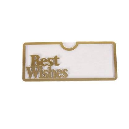 Best Wishes Acrylic Money Envelope