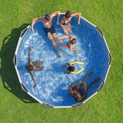 Bestway Power Steel 10 Feet Length Round Above Ground Pool - 56406