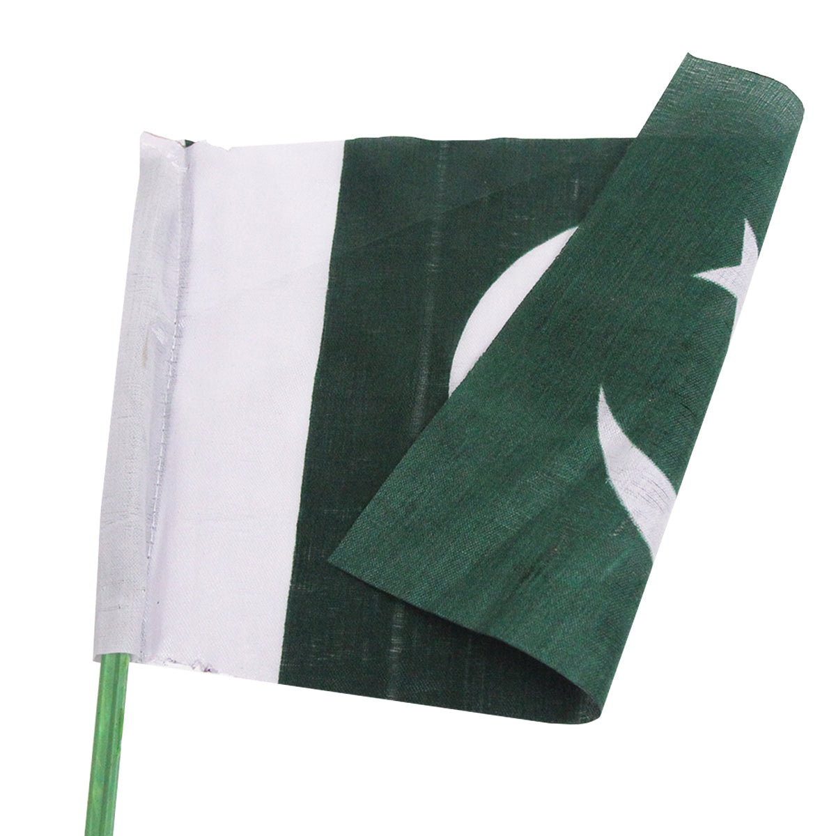 14th August Pakistan Bike Flag With Plastic Rod