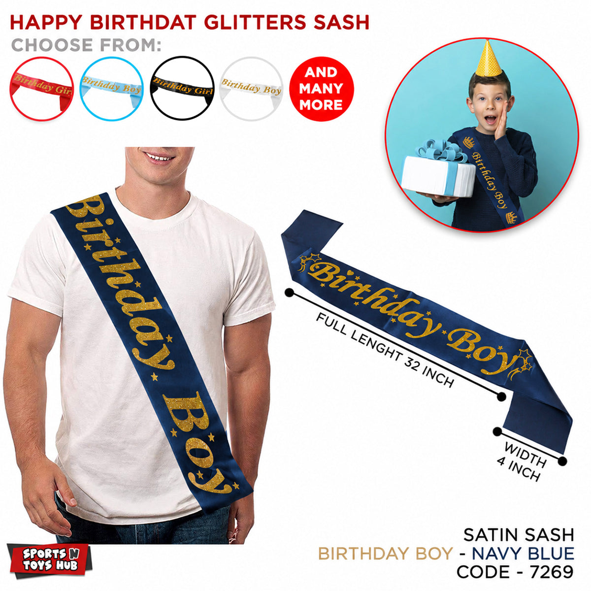 Birthday Boy Sash Collection