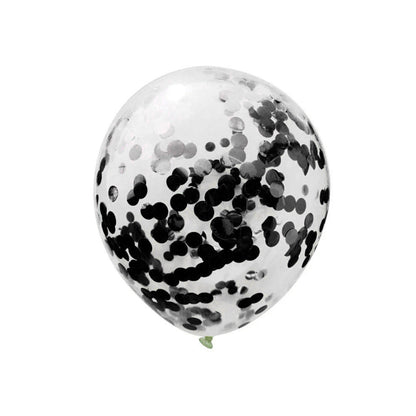 Confetti Transparent Balloons - Pack Of 10