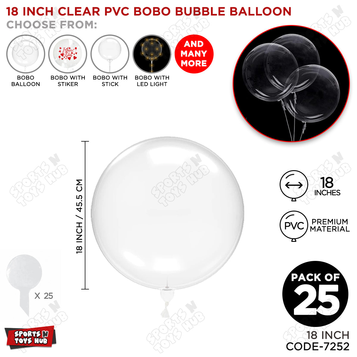 18 Inch BOBO Balloon Collection