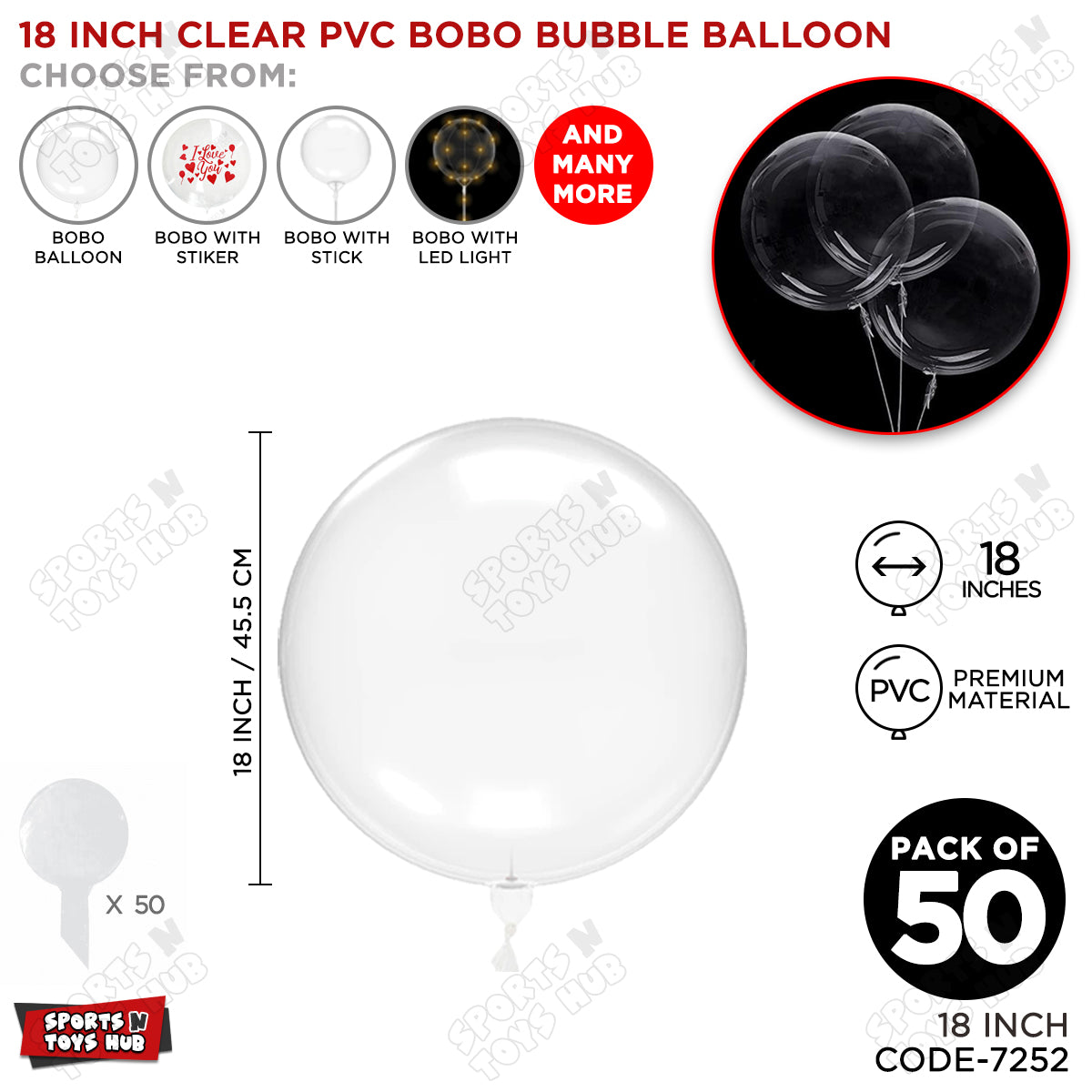 18 Inch BOBO Balloon Collection