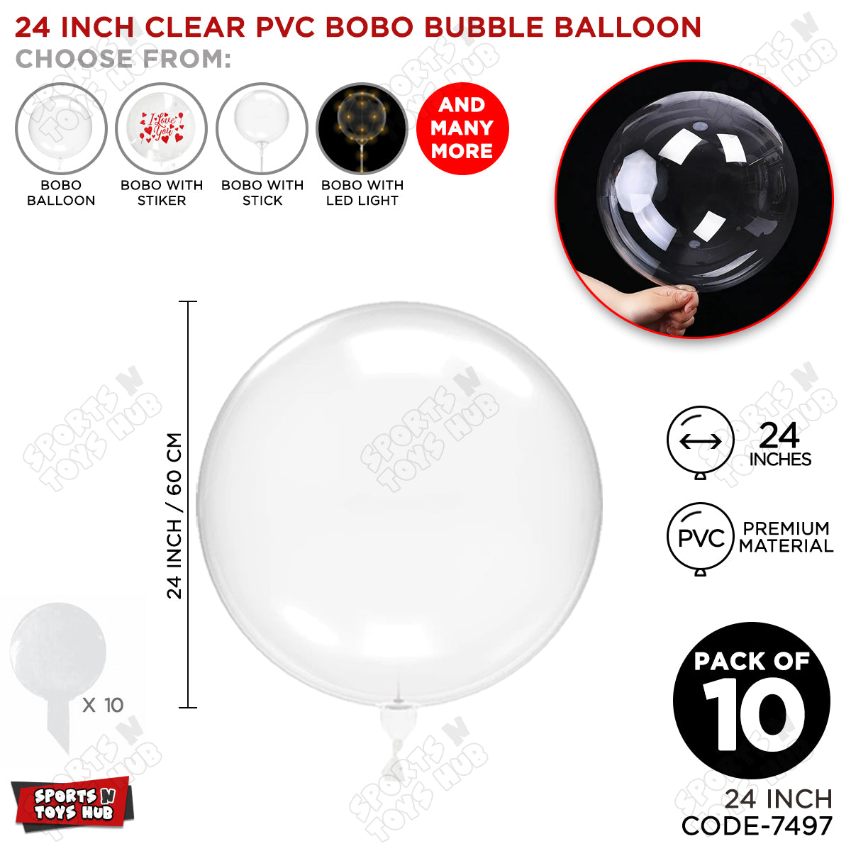 24 Inch BOBO Balloon Collection