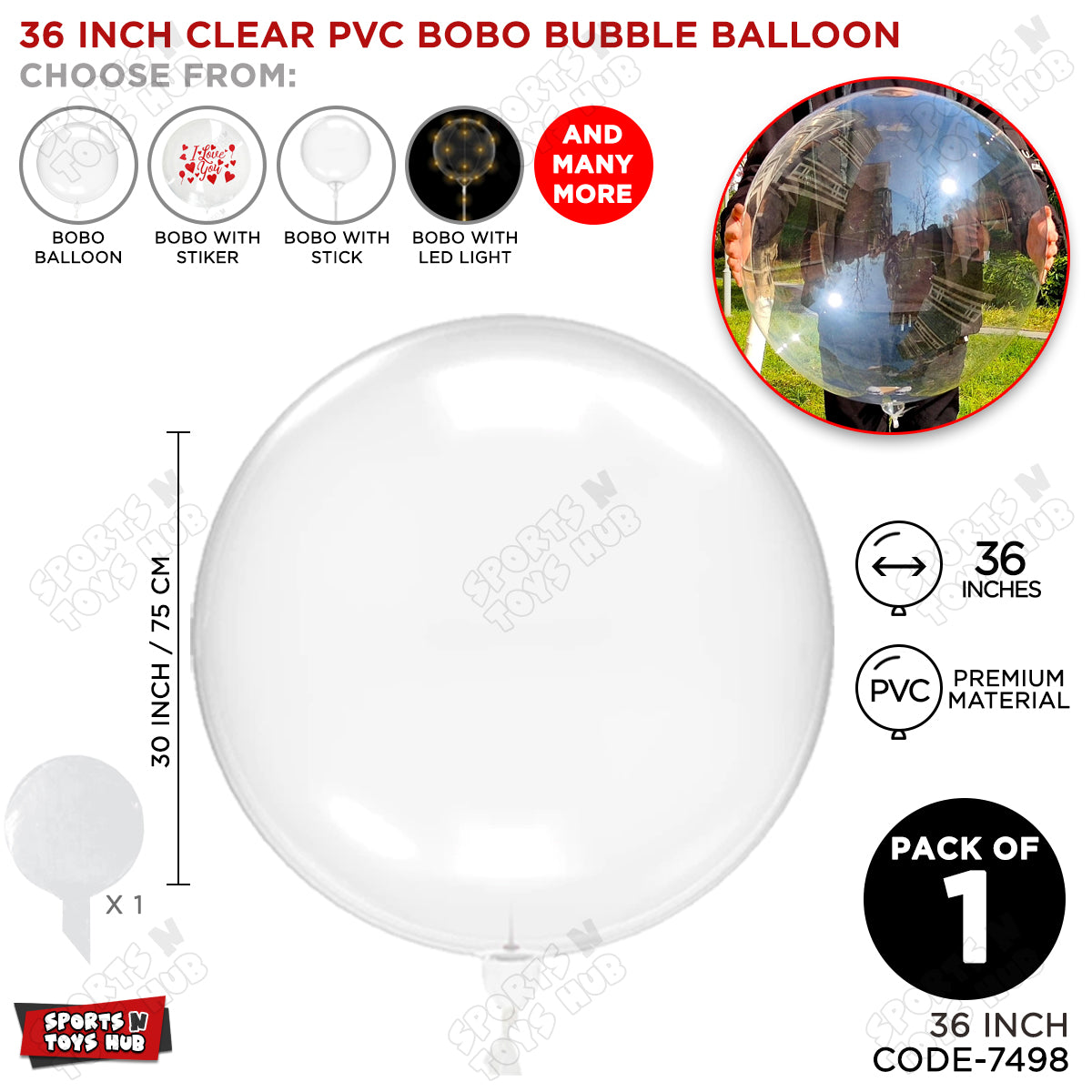 36 Inch BOBO Balloon Collection