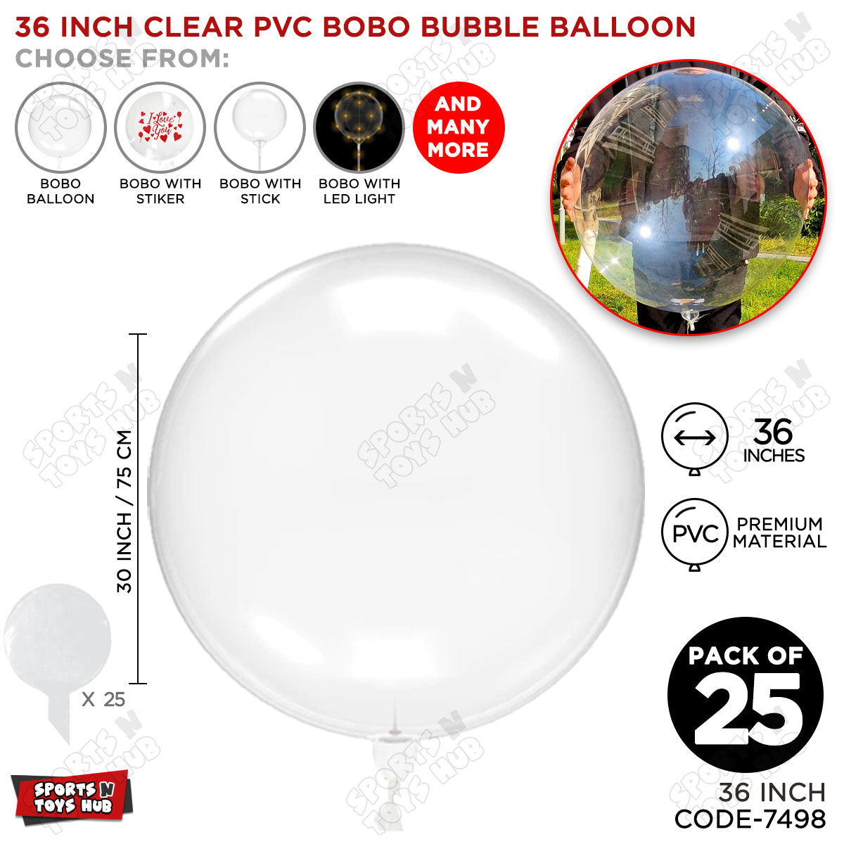 36 Inch BOBO Balloon Collection