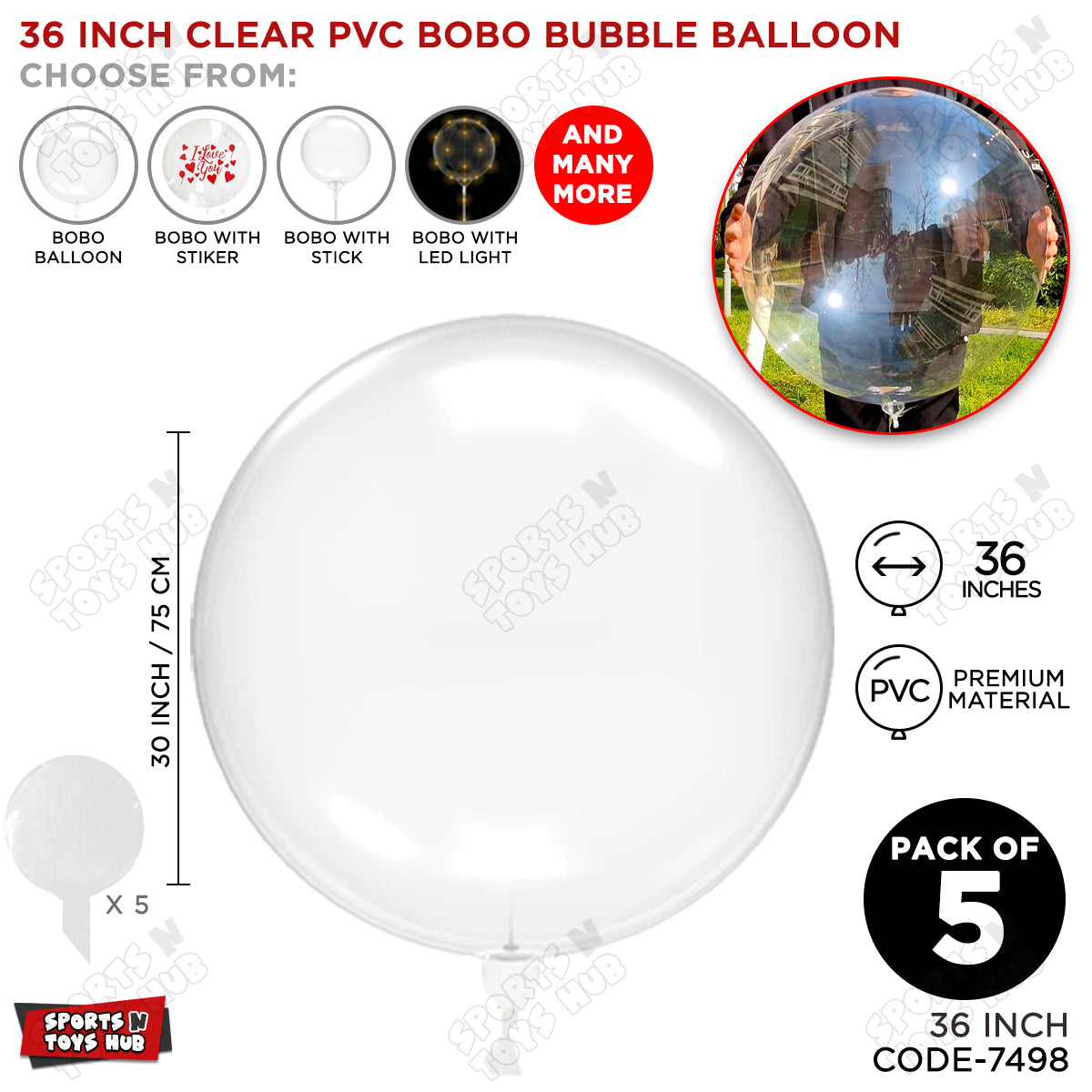 36 Inch BOBO Balloon Collection