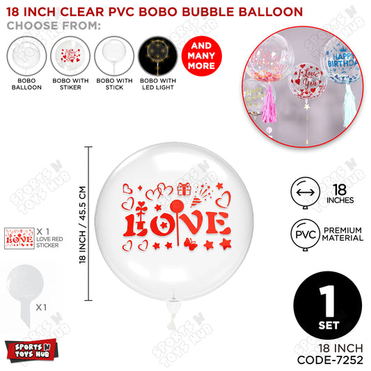 Valentine 's Day Bobo Balloon With I Love You Stickers Collection