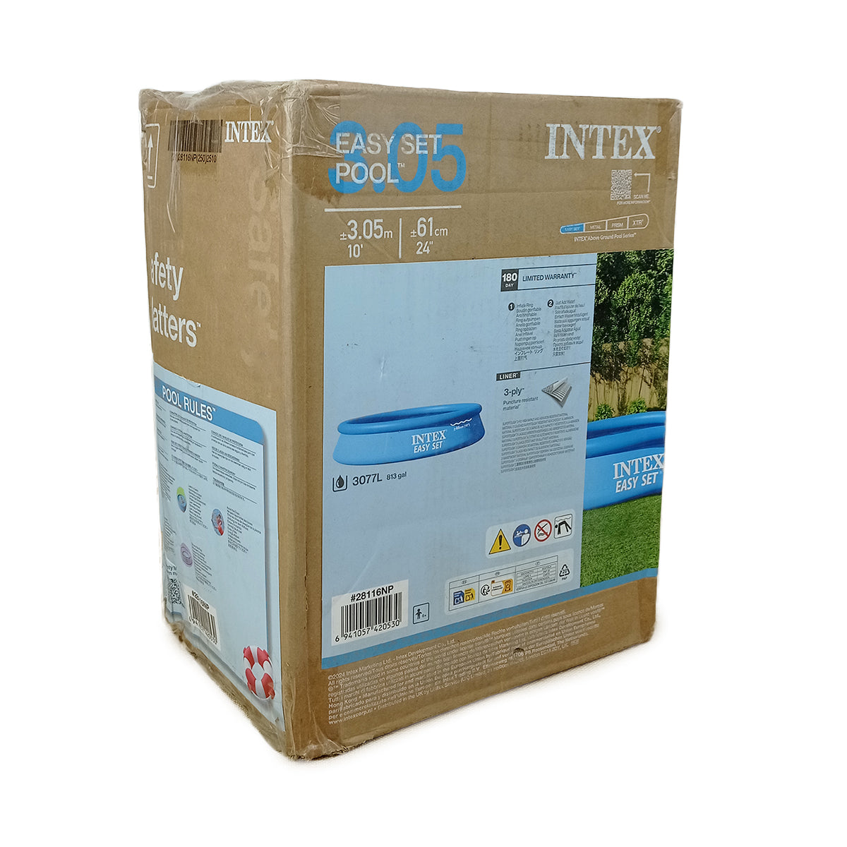 INTEX 10 Foot x 24 Inch Easy Set Swimming Pool - 28116
