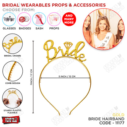 Bride Metallic Shinny Hairband Collection