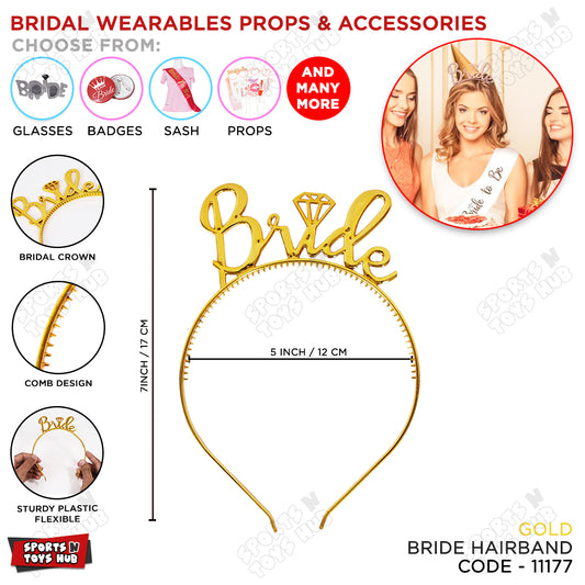 Bride Metallic Shinny Hairband Collection