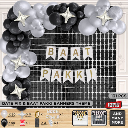 Baat Pakki Card Banner Theme - White
