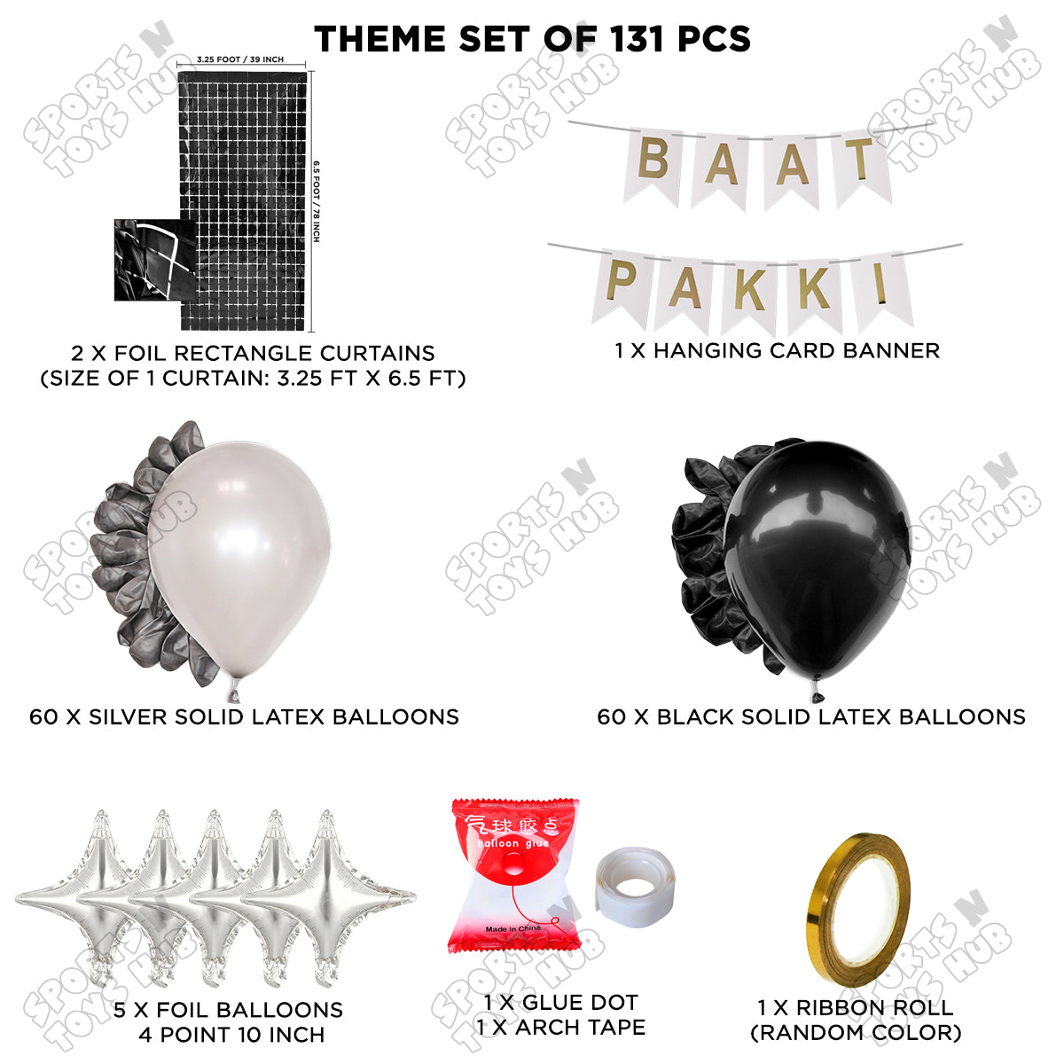 Baat Pakki Card Banner Theme - White