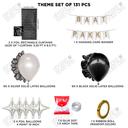 Baat Pakki Card Banner Theme - White