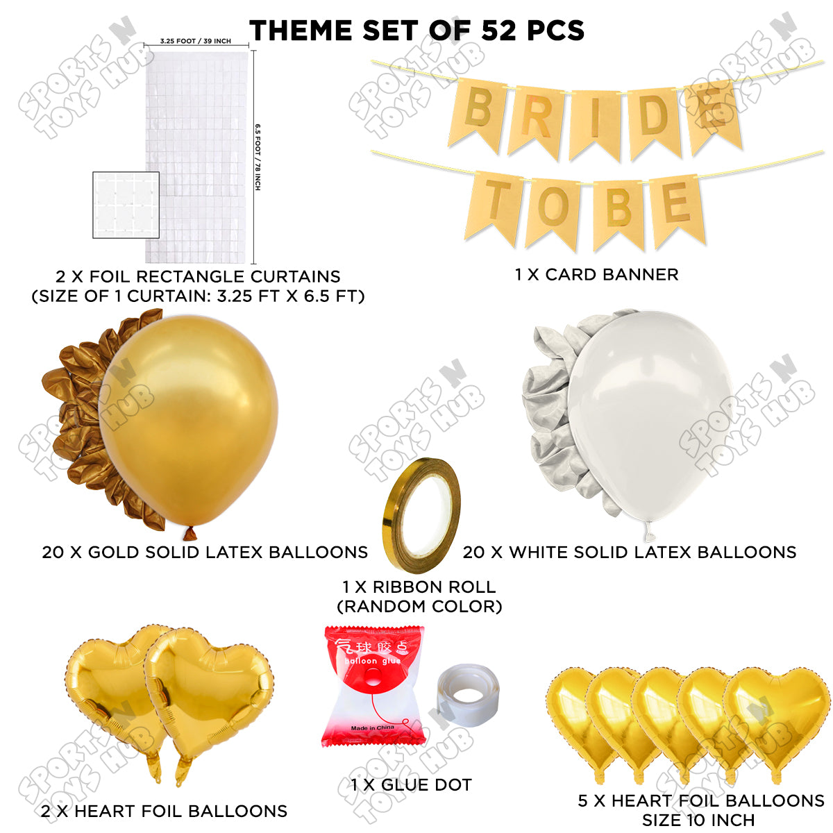 Bride To Be Card Banner Theme Collection - Orange & Gold