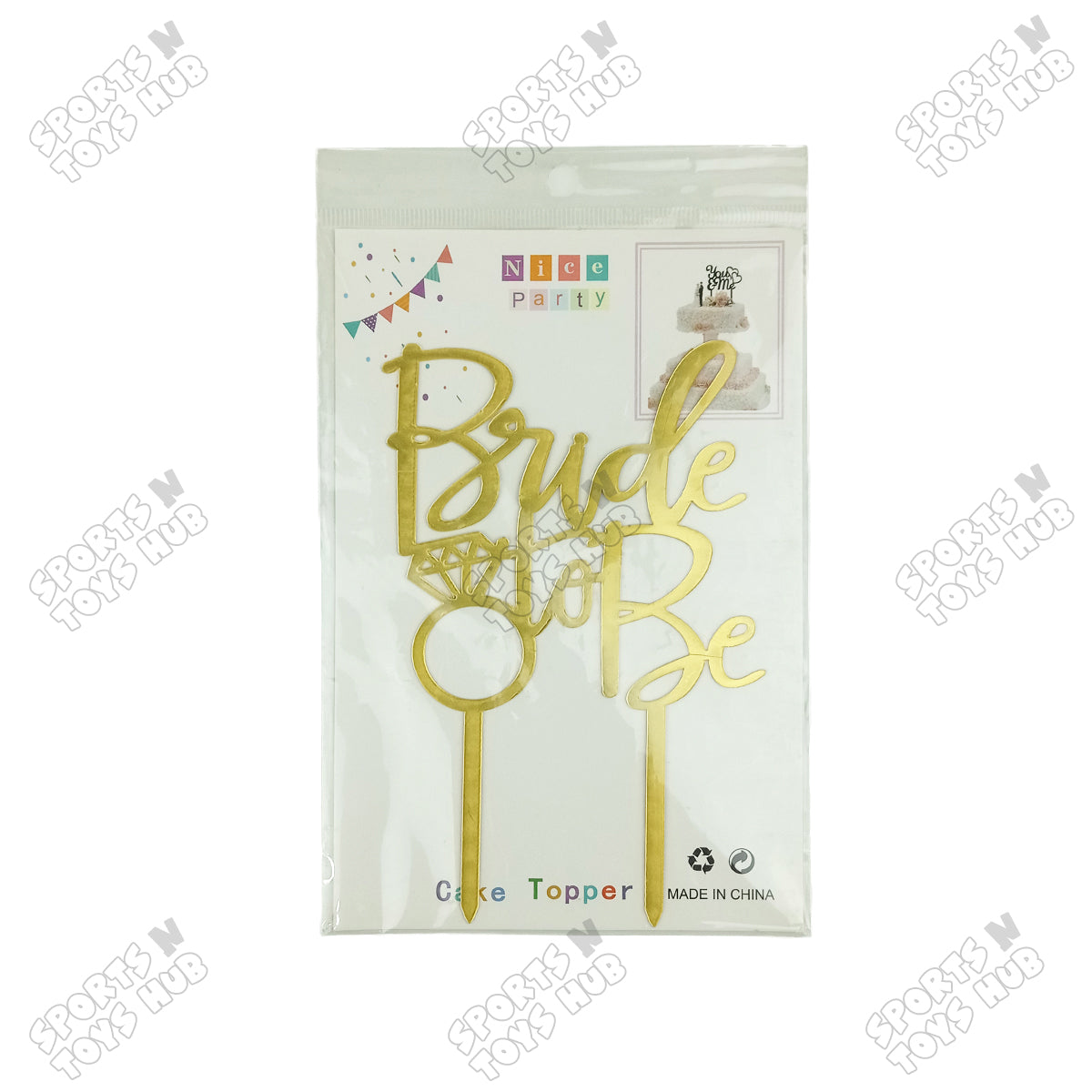 Bride To Be Acrylic Cake Topper