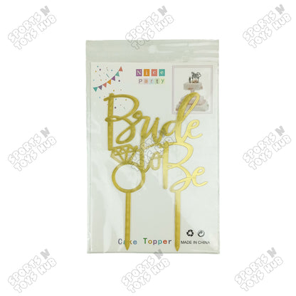 Bride To Be Acrylic Cake Topper