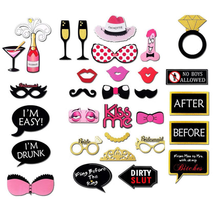 Bridemaids Photo Props - 30 Pcs