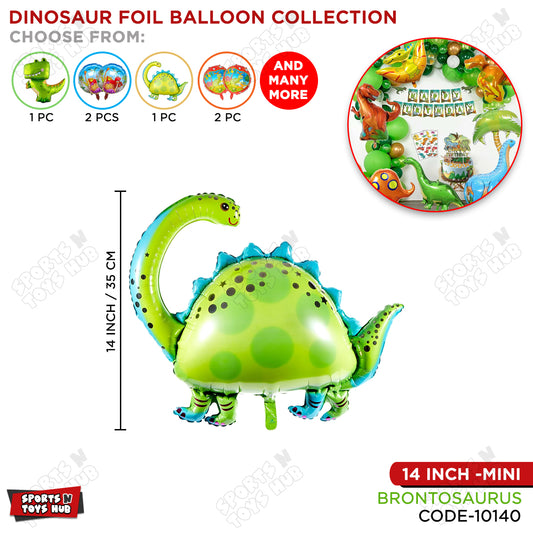 Mini Brontosaurus Dino Foil Balloon