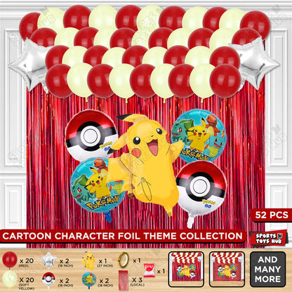 Pokemon Pika-chu Foil Balloon Curtain Theme